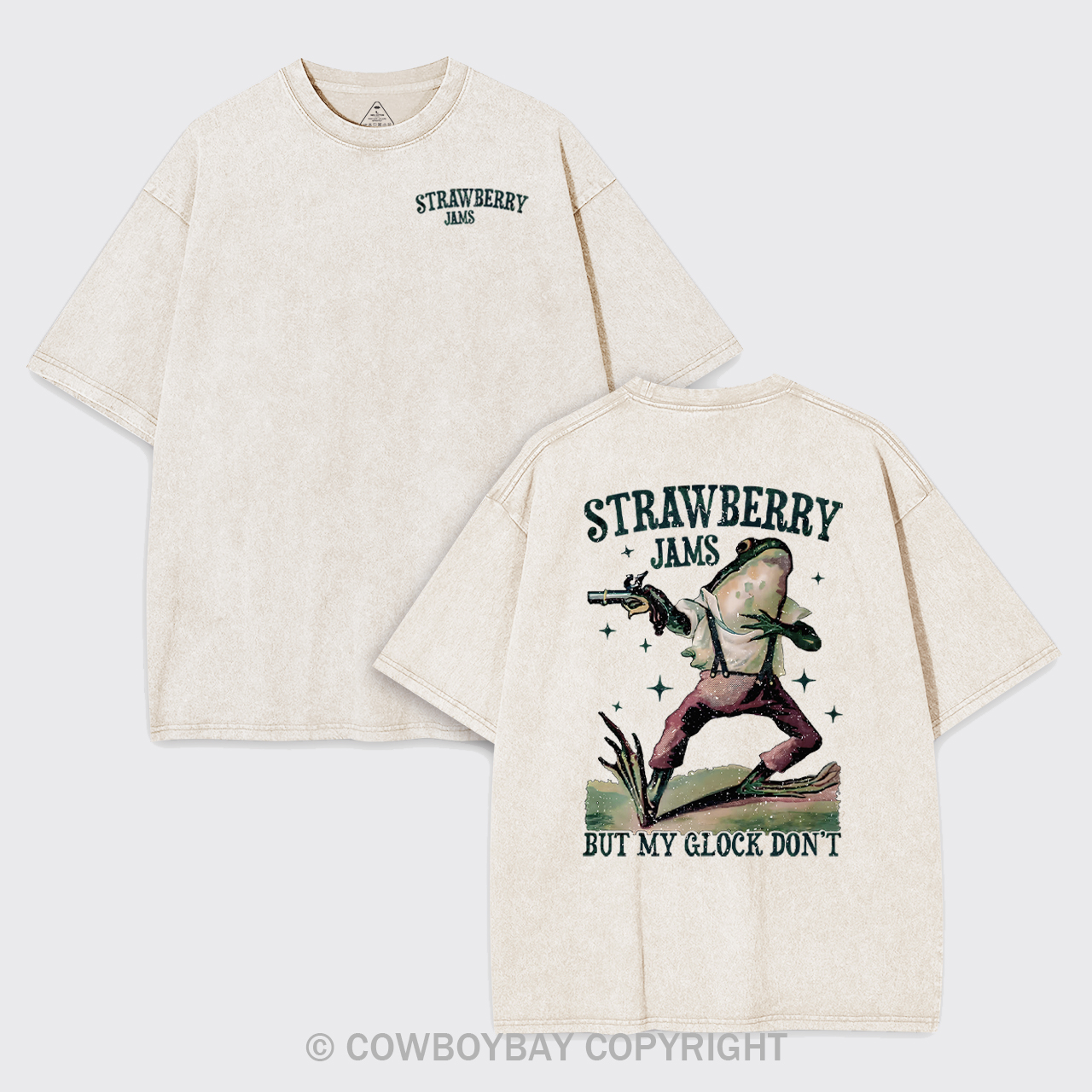 Strawberry Jams But My Glock Don't Garment-dye Tees