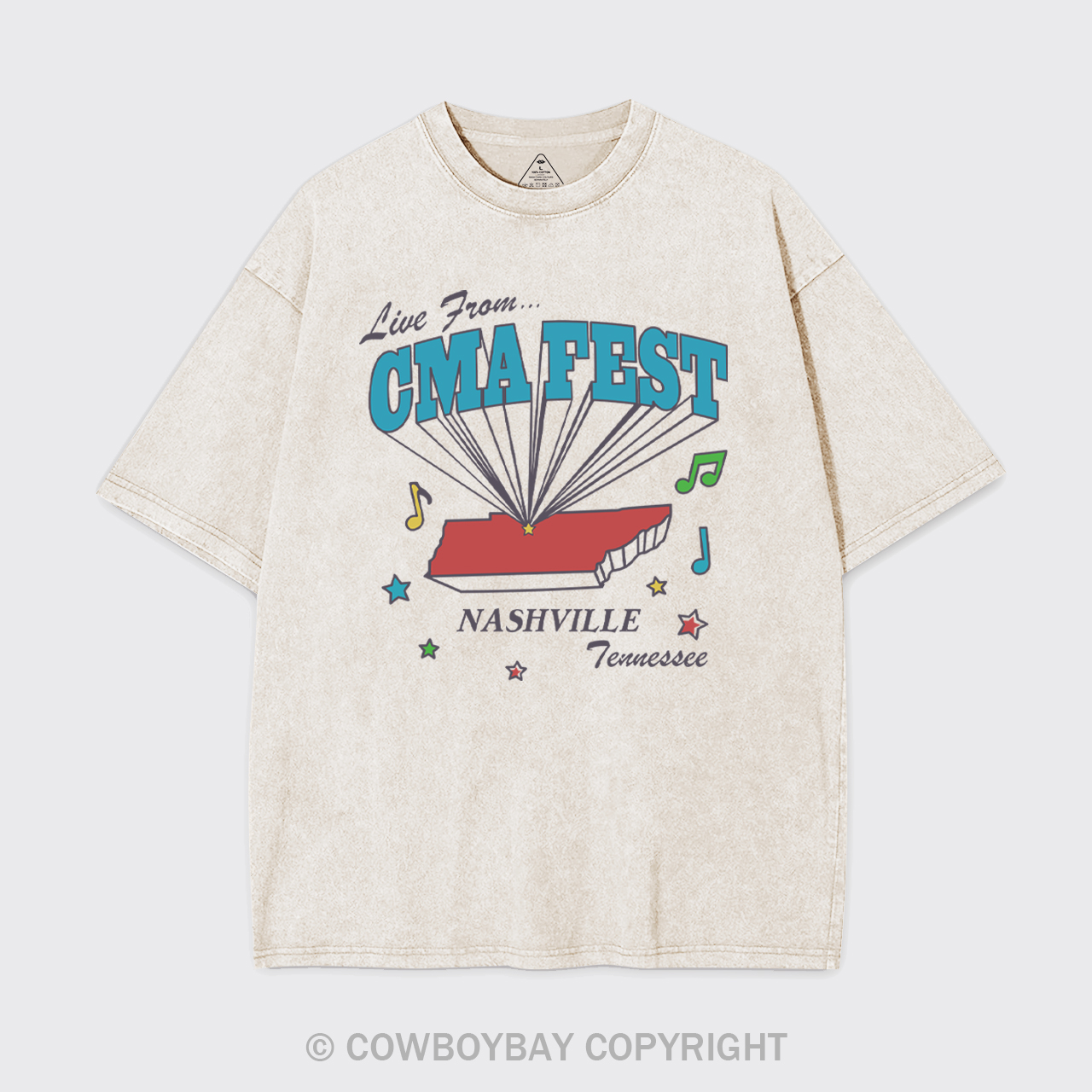 Live From Nashville Tennessee Garment-dye Tees