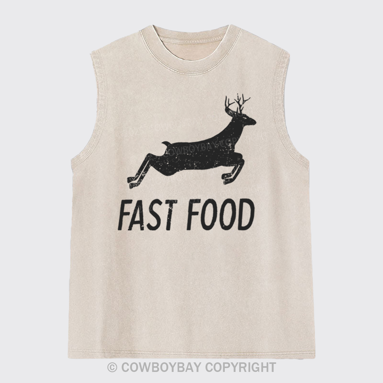 Fast Food Deer Washed Tanks