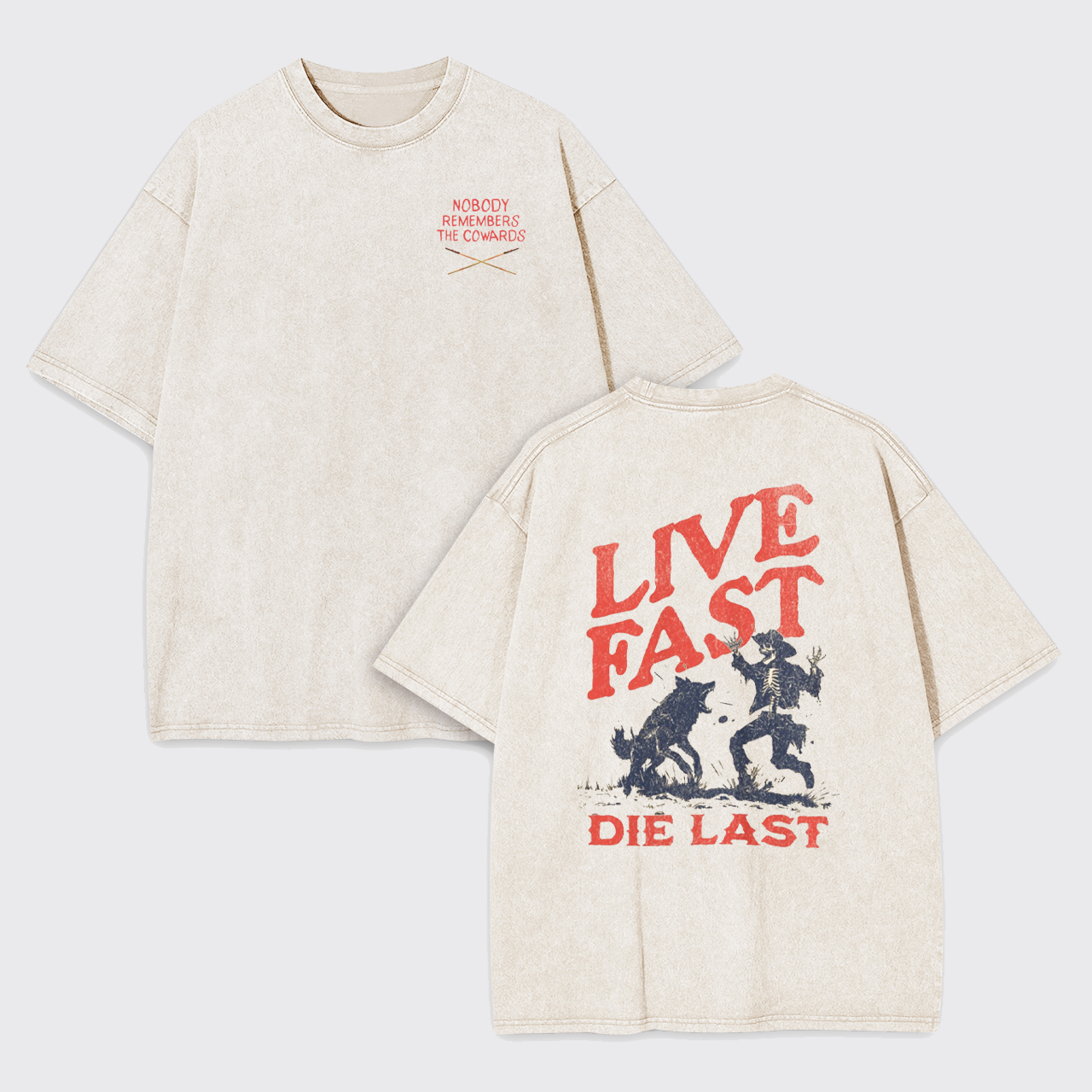 Live Fast Die Last Decoy Garment-dye Tees