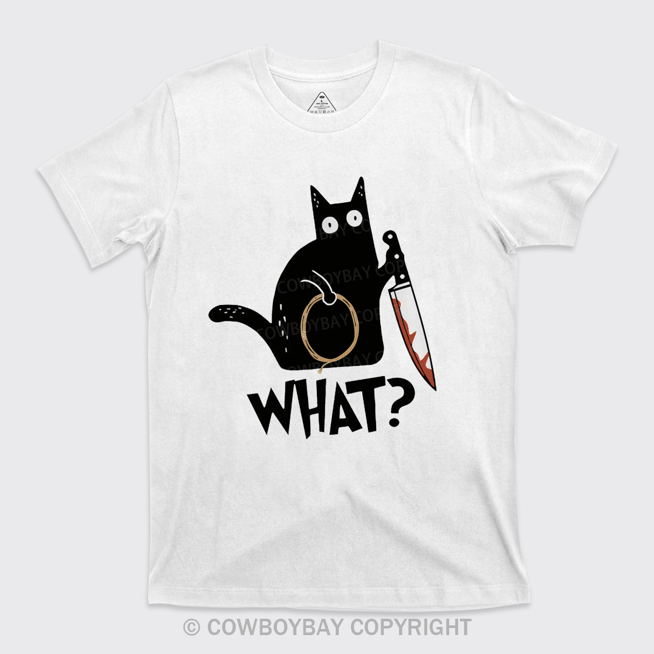 Murderous Black Cat With Knife T-Shirts