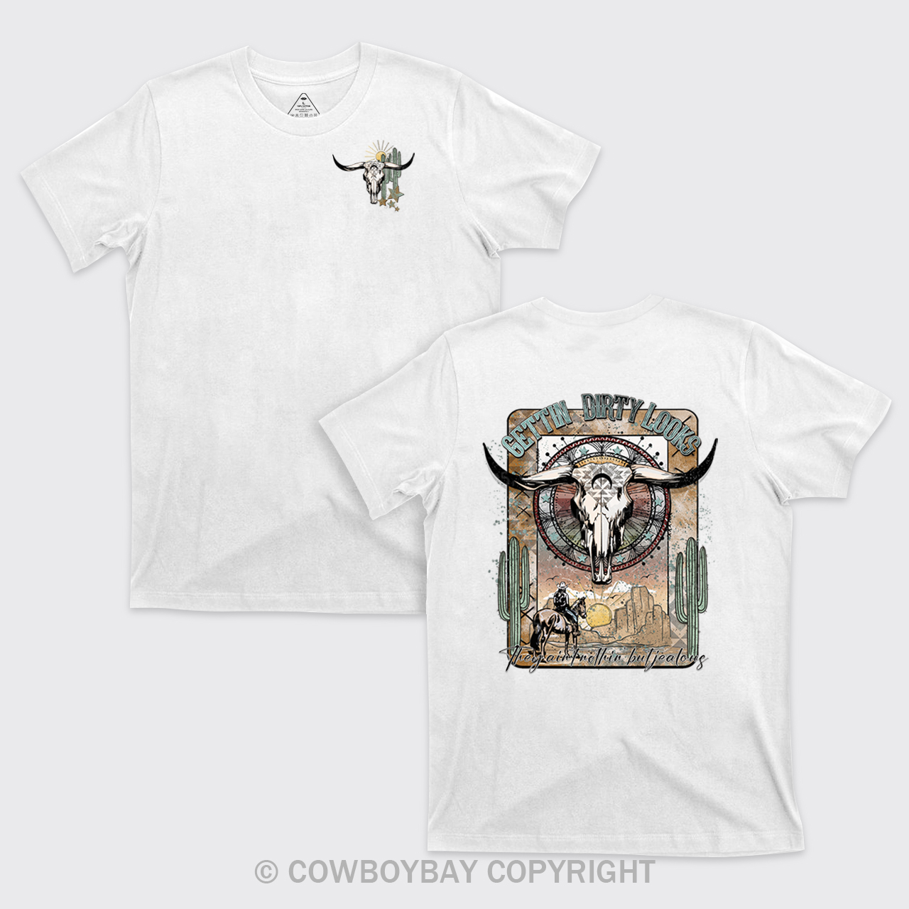 Gettin Dirty Looks Cowboy T-Shirts