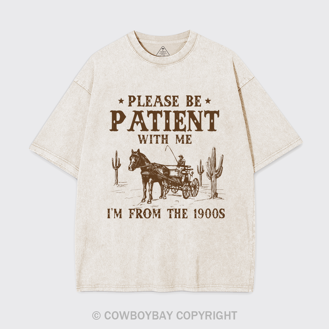 Please Be Patient With Me I'm From The 1900s Garment-dye Tees