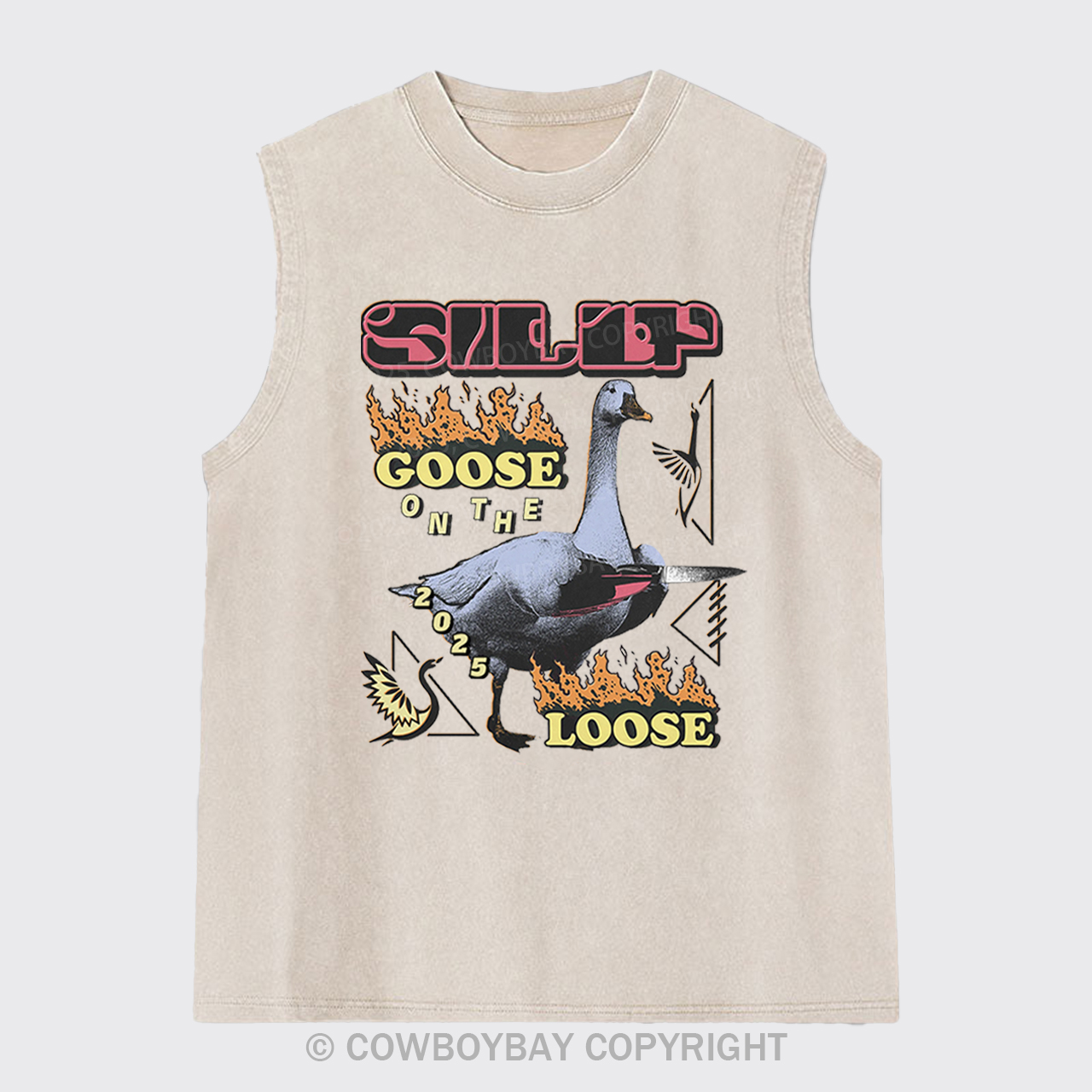 Silly Goose On The 2025 Loose Washed Tanks