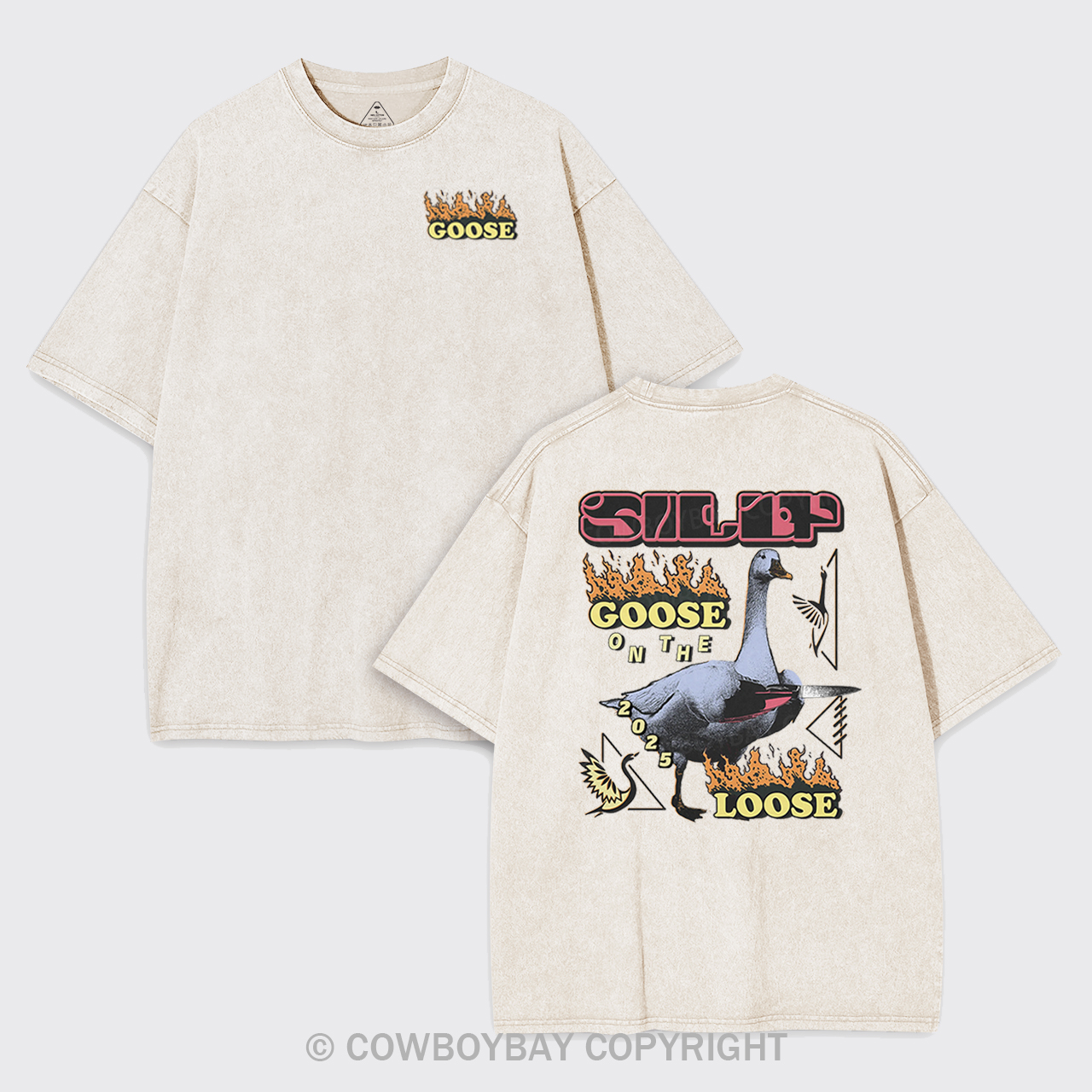 Silly Goose On The 2025 Loose Garment-dye Tees