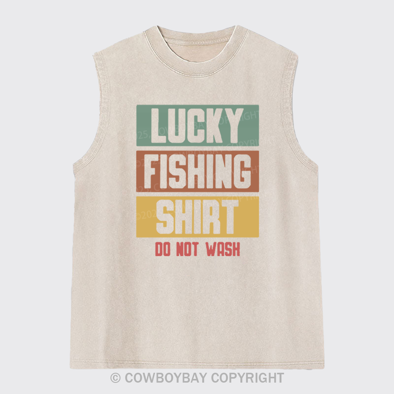 Lucky Fishing Shirt Do Not Wash Washed Tanks