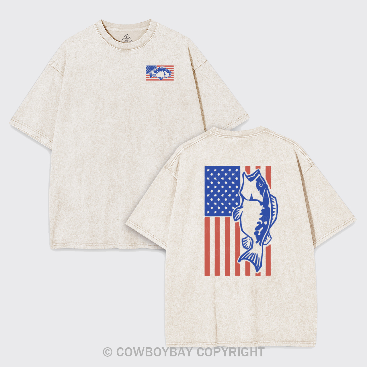 Fishing Flag Garment-dye Tees