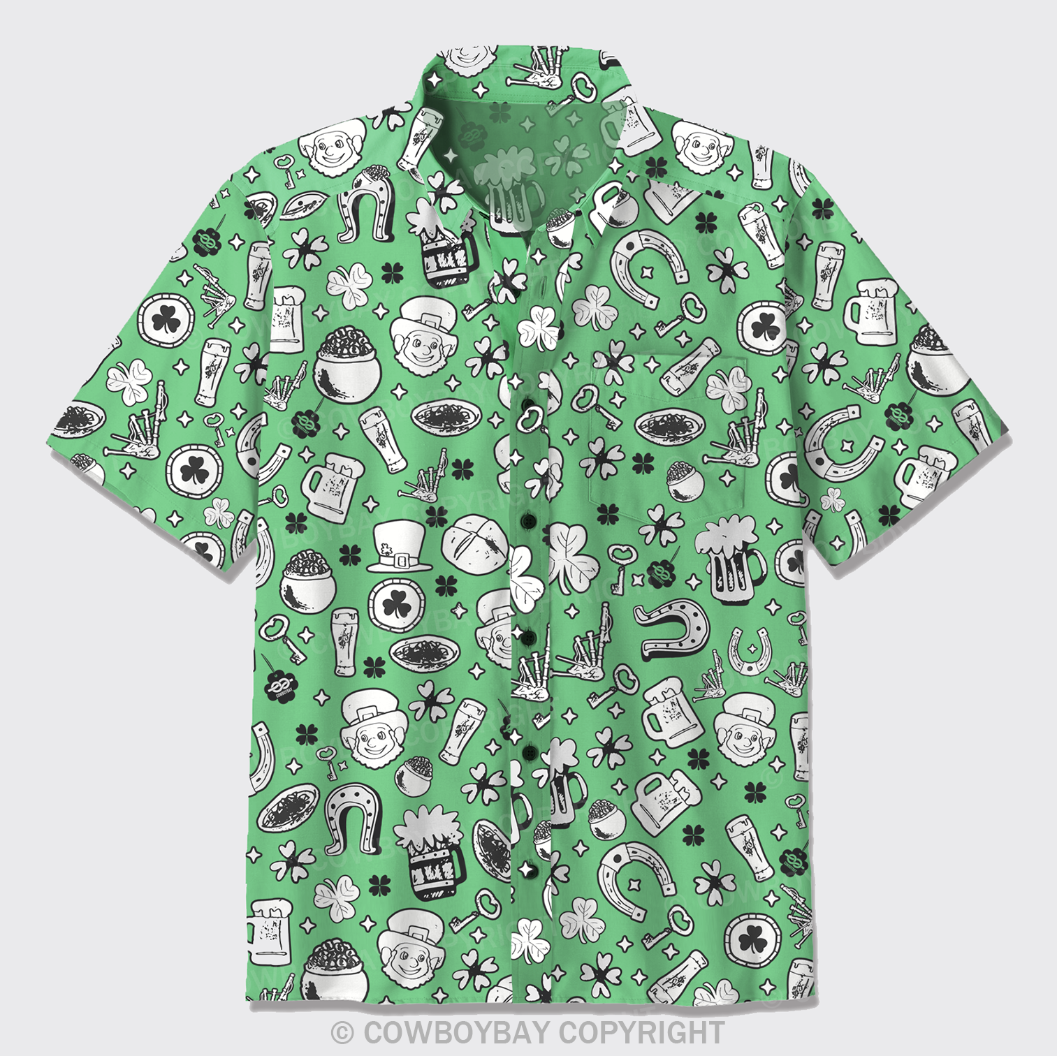 Funny St. Patrick Button Up Shirts