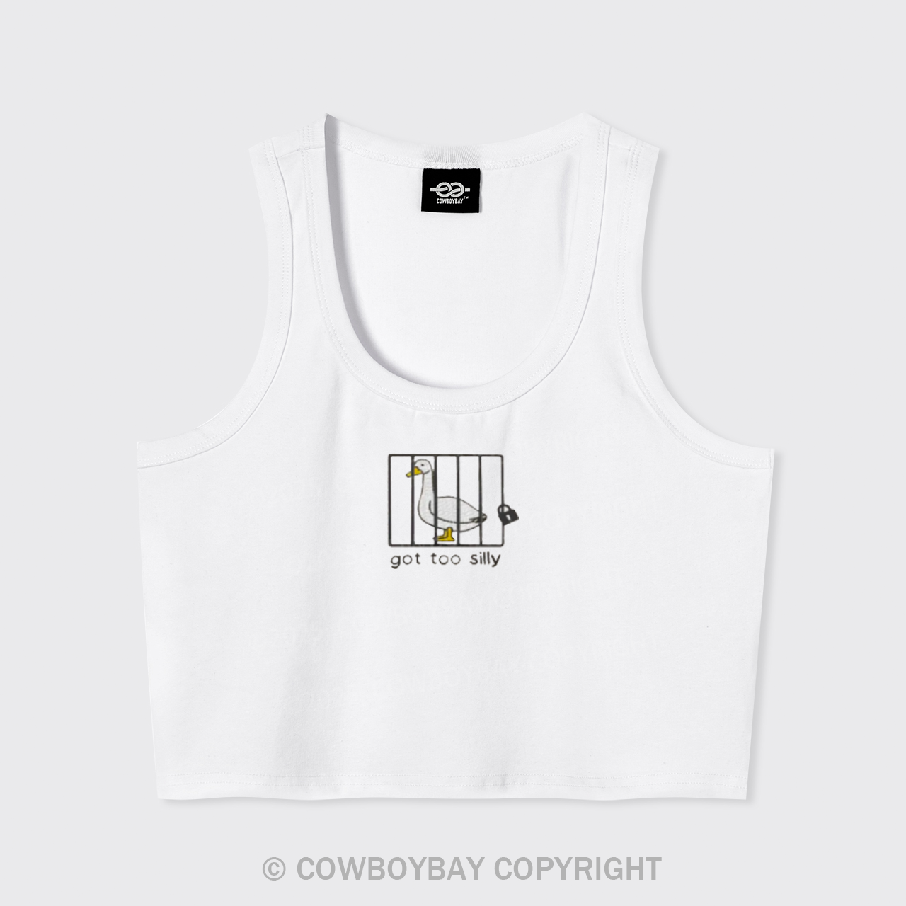 Got Too Silly Embroidered Tank Top