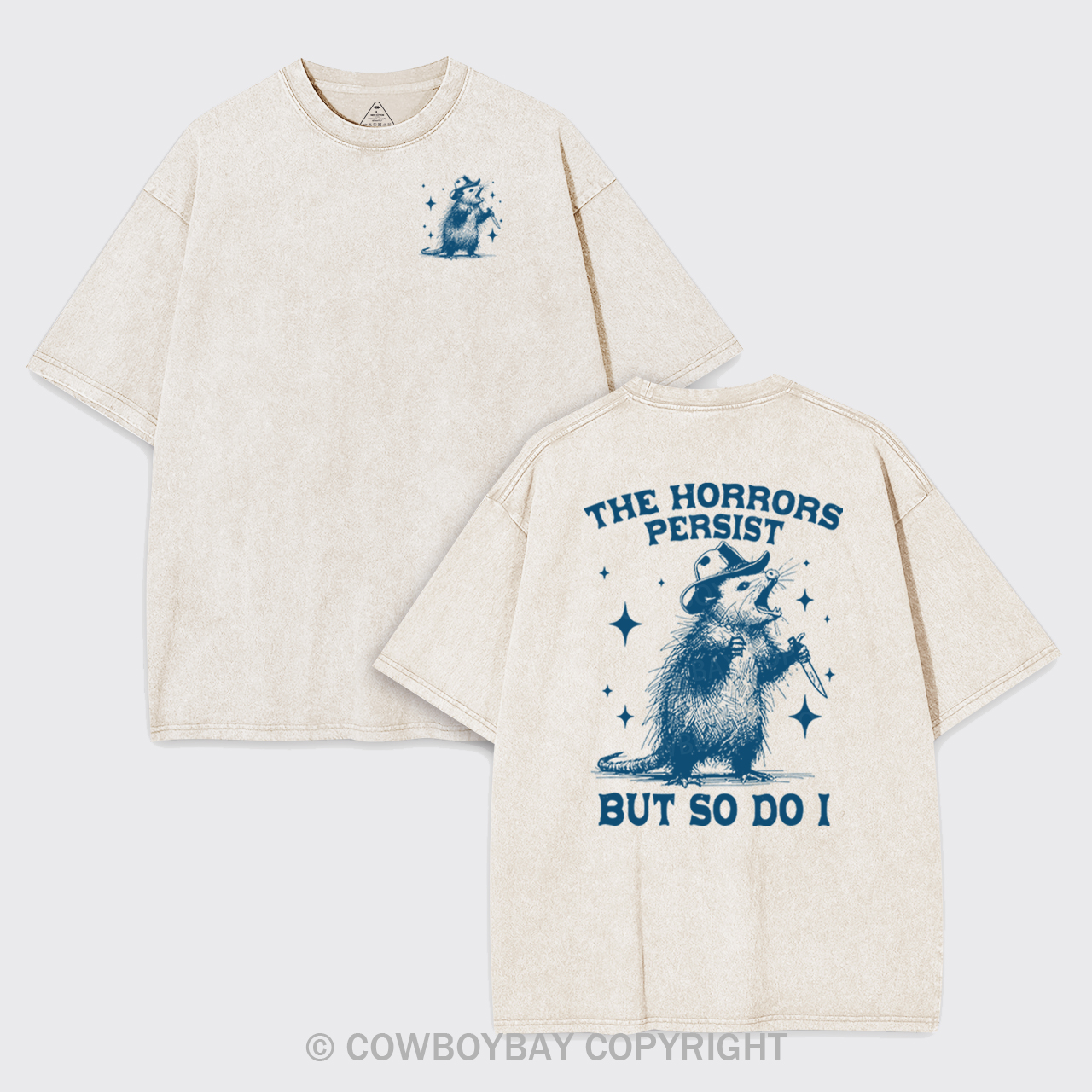 The Horrors Persist But So Do I Garment-dye Tees