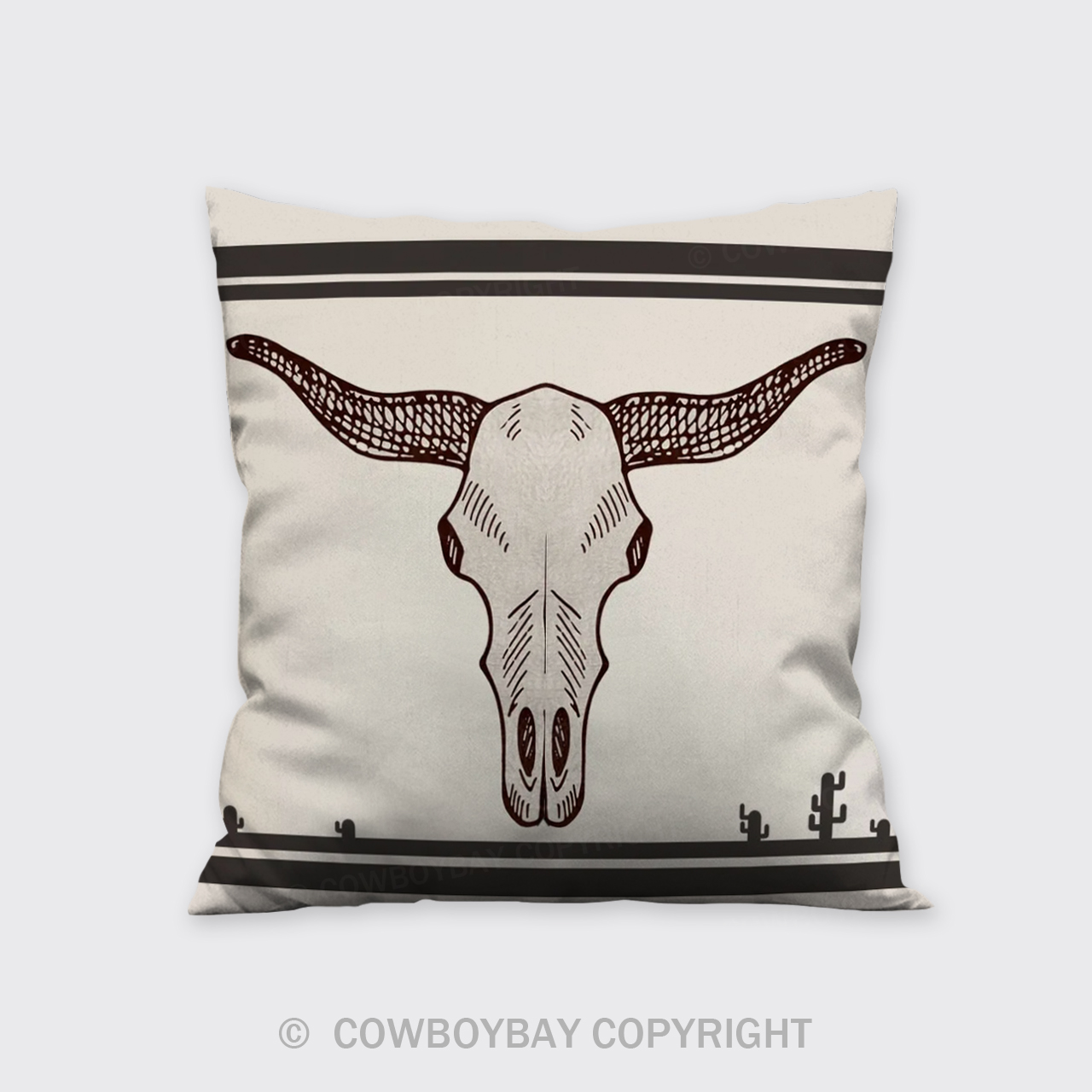 Western Cow Rodeo Pillow Cover