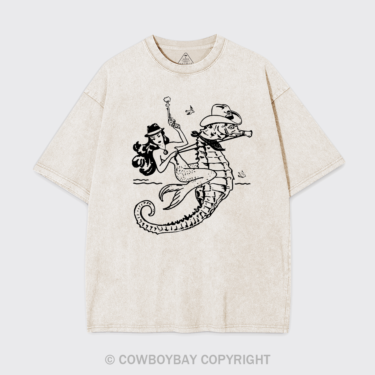 Vintage Mermaid Garment-dye Tees