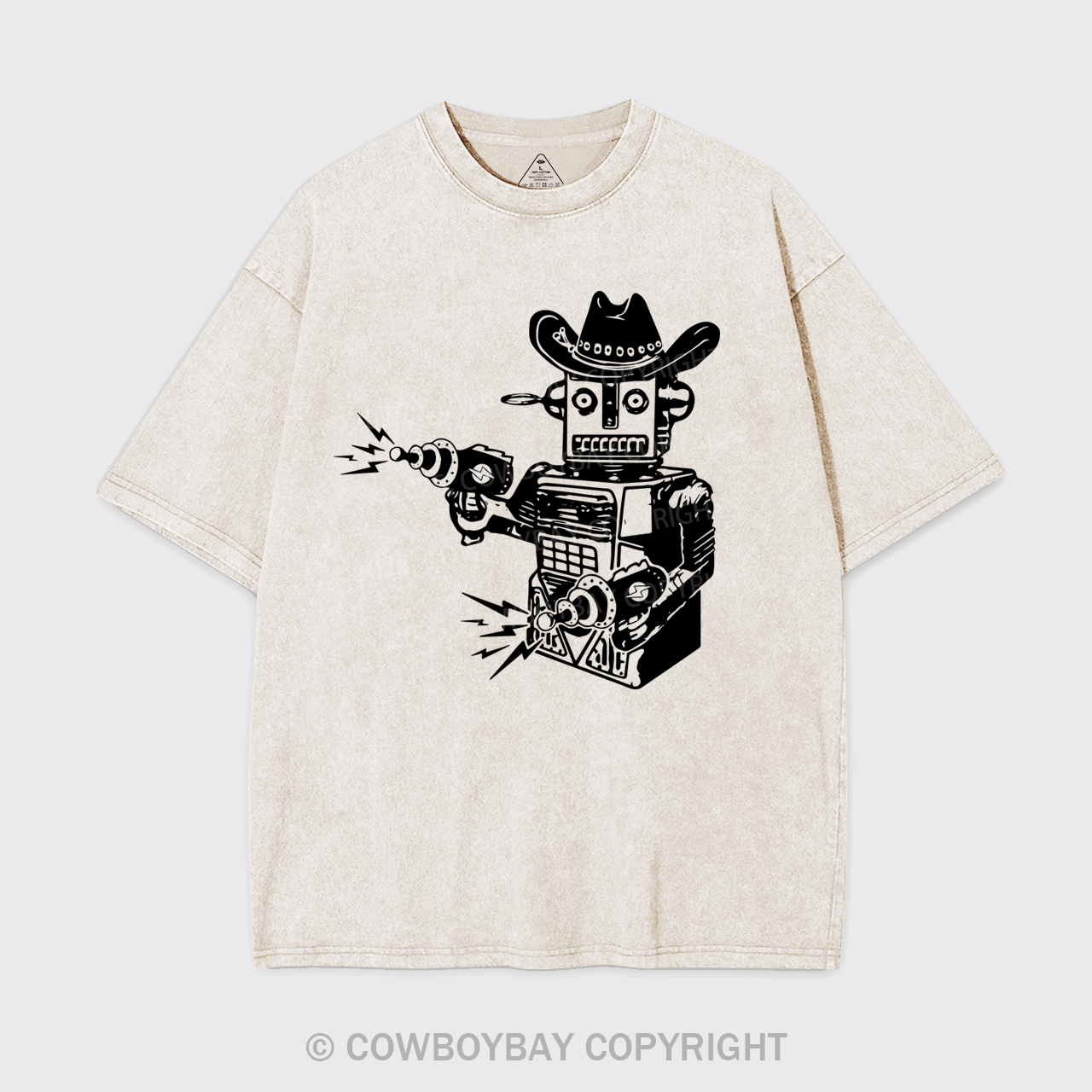 Vintage Cowboy Robot Garment-dye Tees