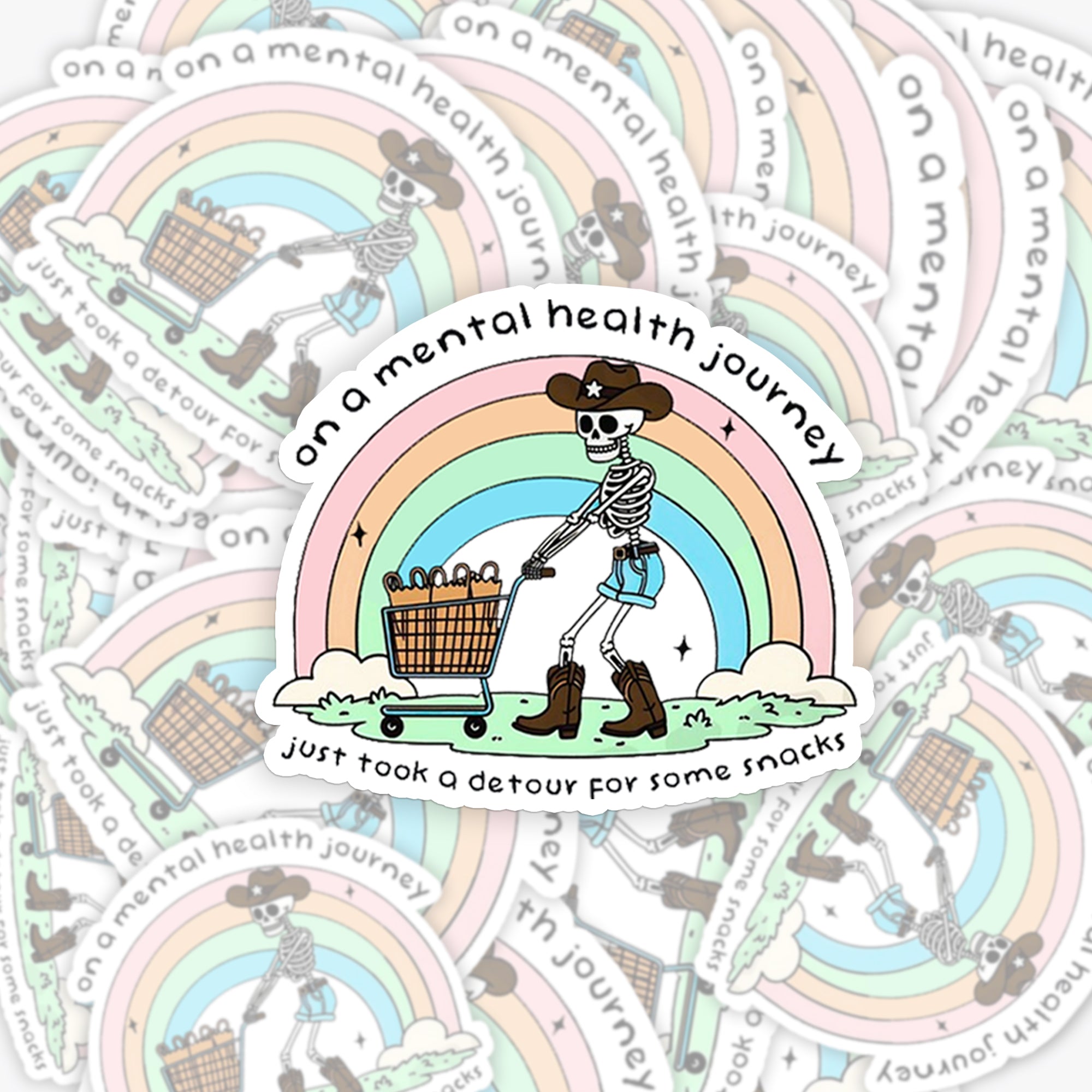 Mental Health Journey_Cowboybay Sticker