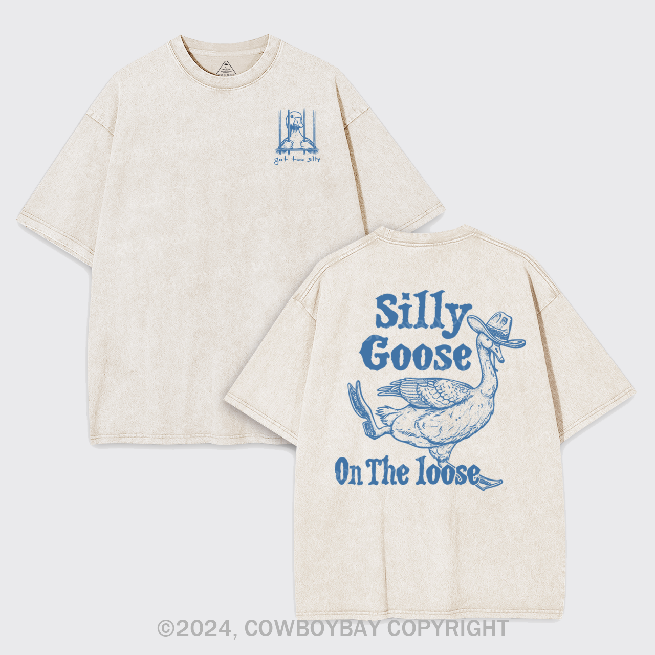 Silly Goose On The Lose Garment-dye Tees
