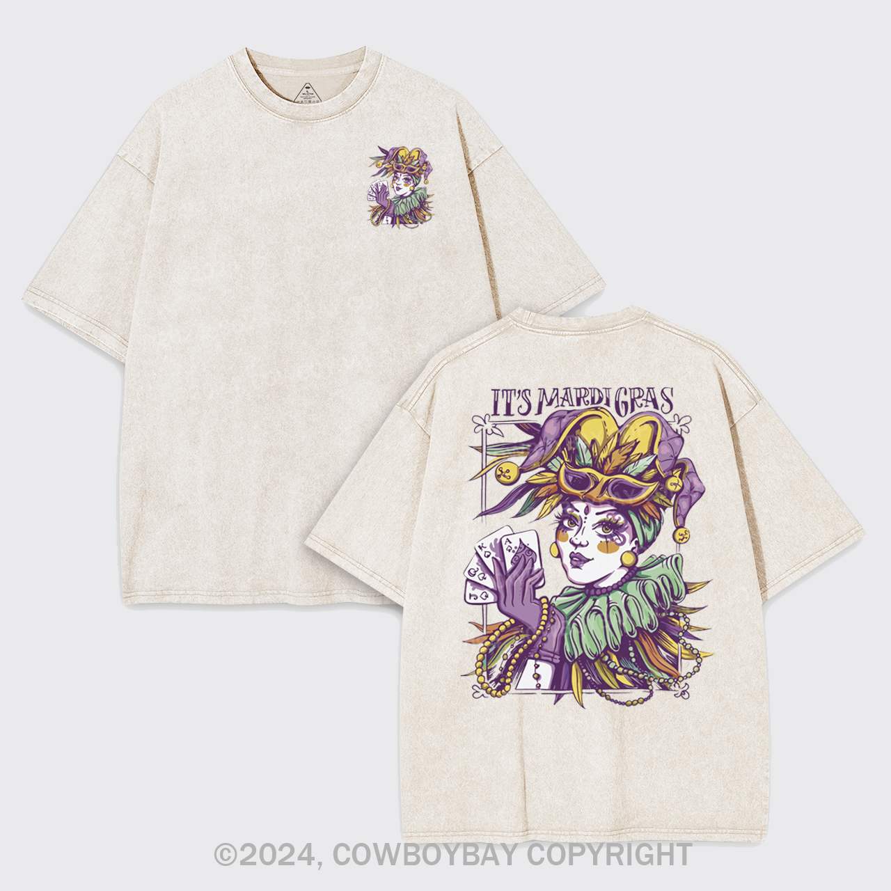 It's Mardi Gras Garment-dye Tees
