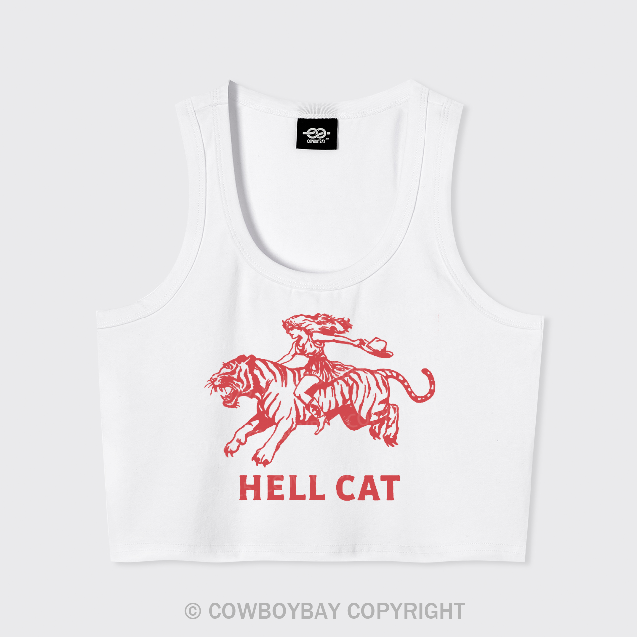 Vintage Cowgirl Hell Cat Tank Top