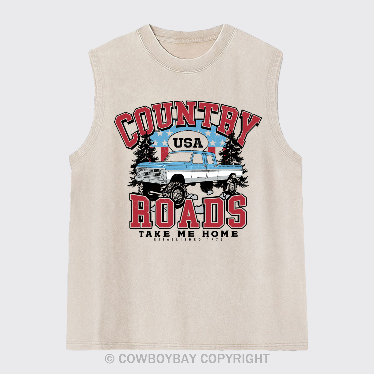Country Roads Take Me Home Washed Tanks