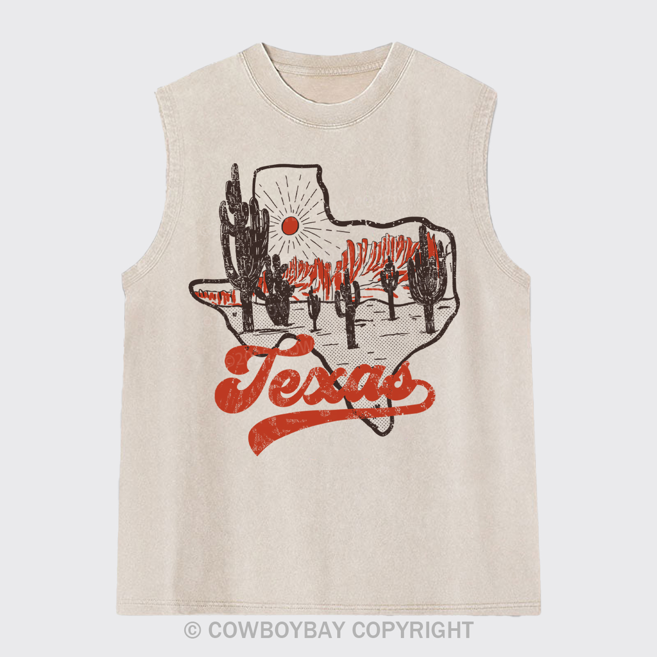 Texas Sunset Vintage Washed Tanks