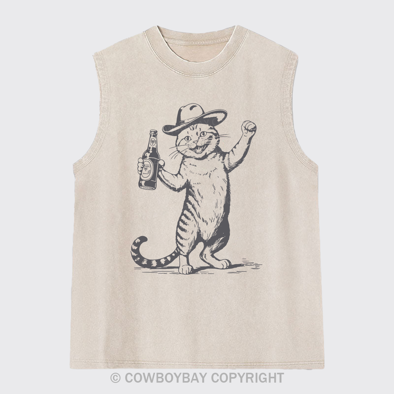 For Beer Cat Washed Tanks