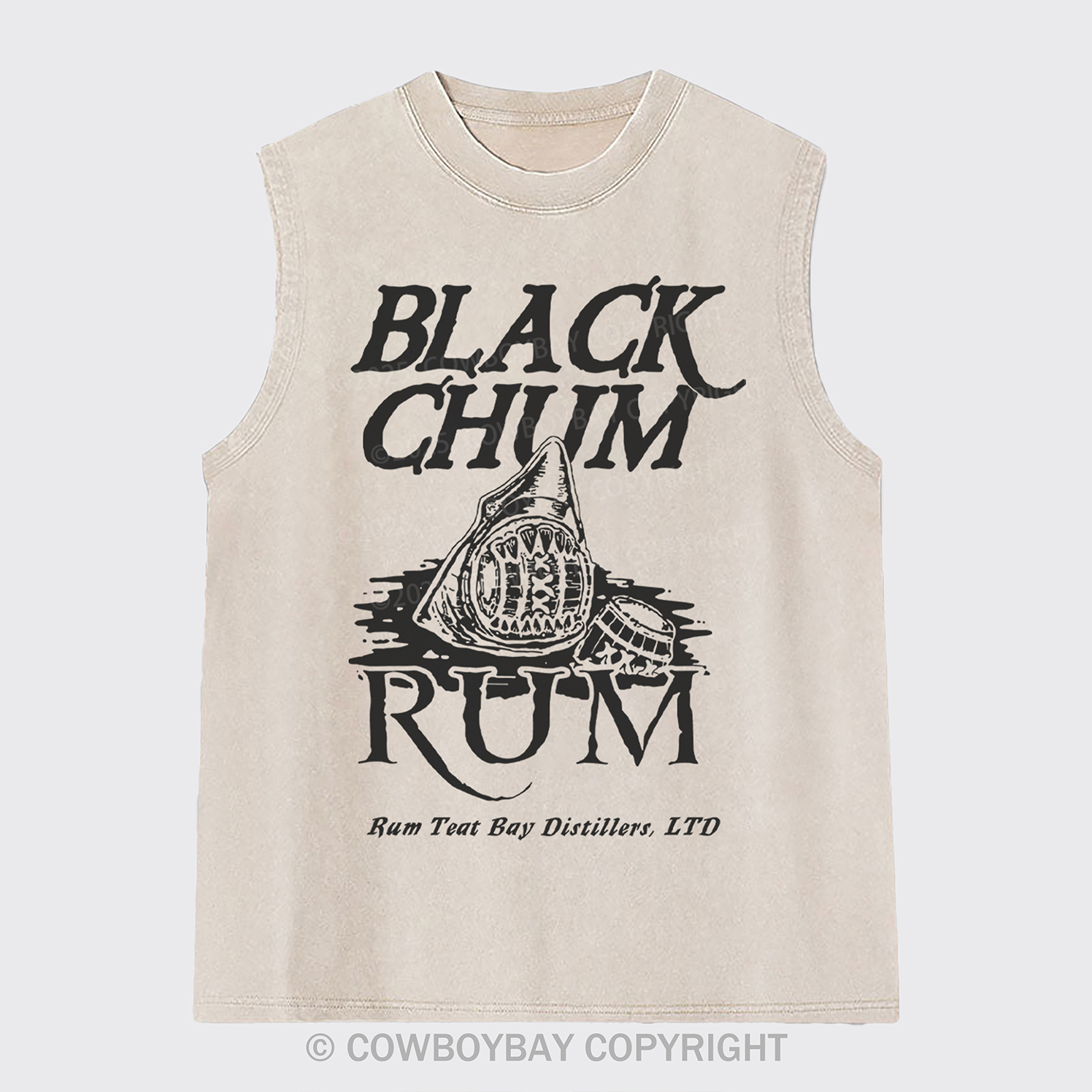 Black Chum Rum Washed Tanks
