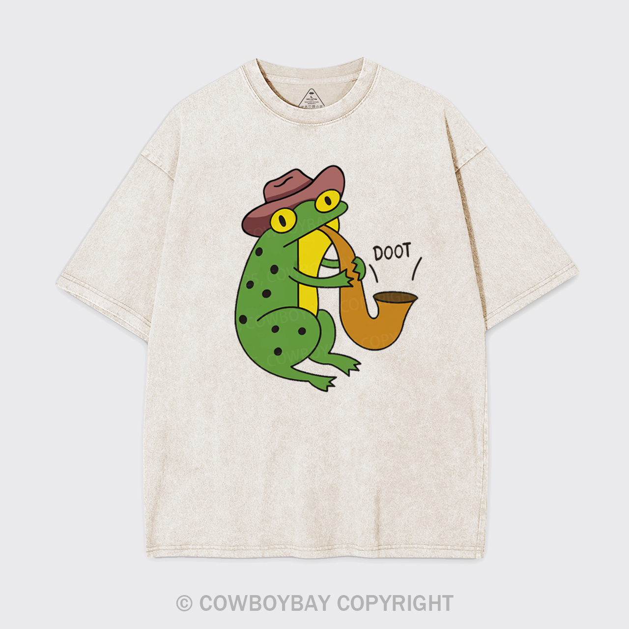 Funny Doot Frog Garment-dye Tees