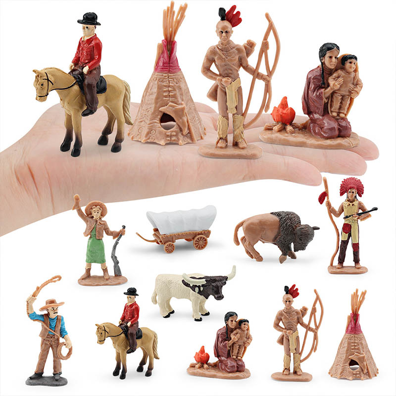 Western Cowboy Figure Toy Set
