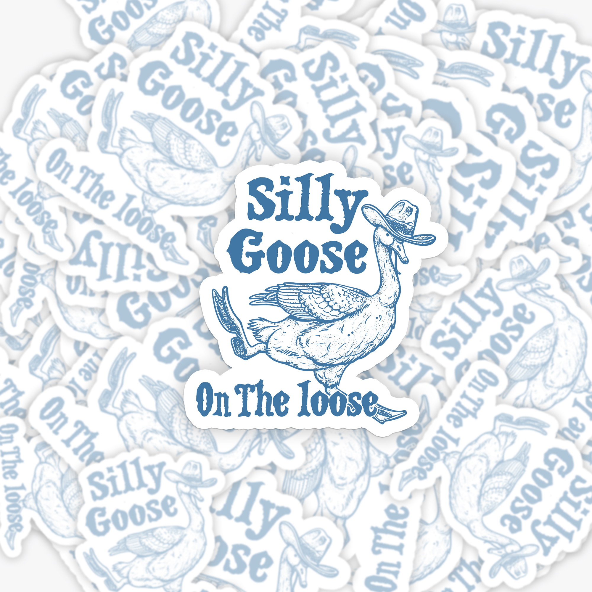 Silly Goose On The Lose Sticker 