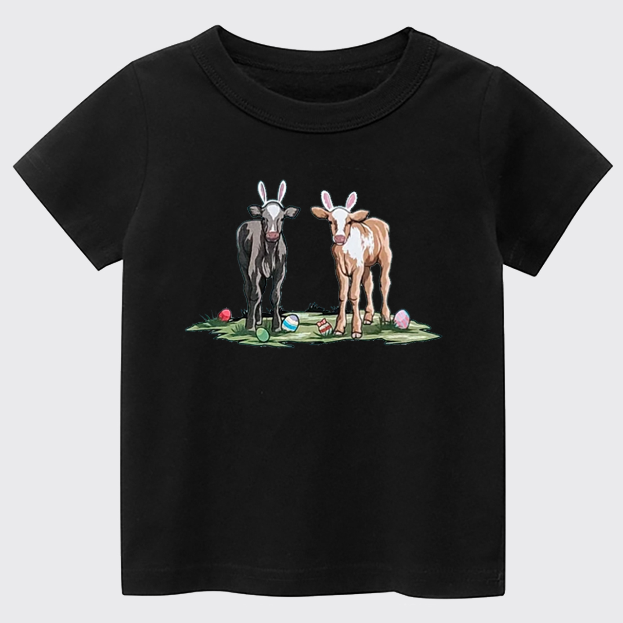 Easter Cute Cow Kids T-shirt