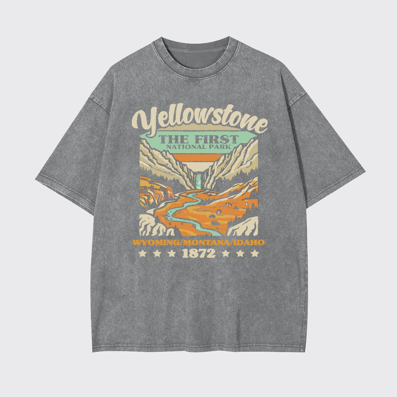 Yellowstone National Park Hiking Garment-dye Tees