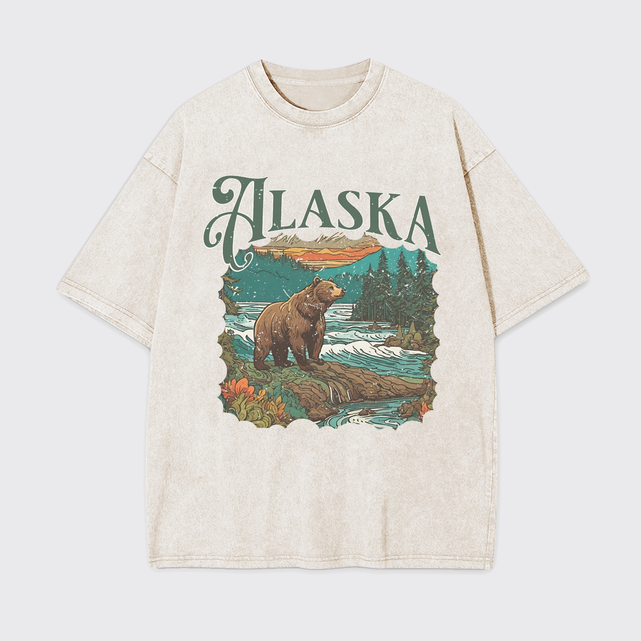Vintage 90s Alaska Garment-dye Tees
