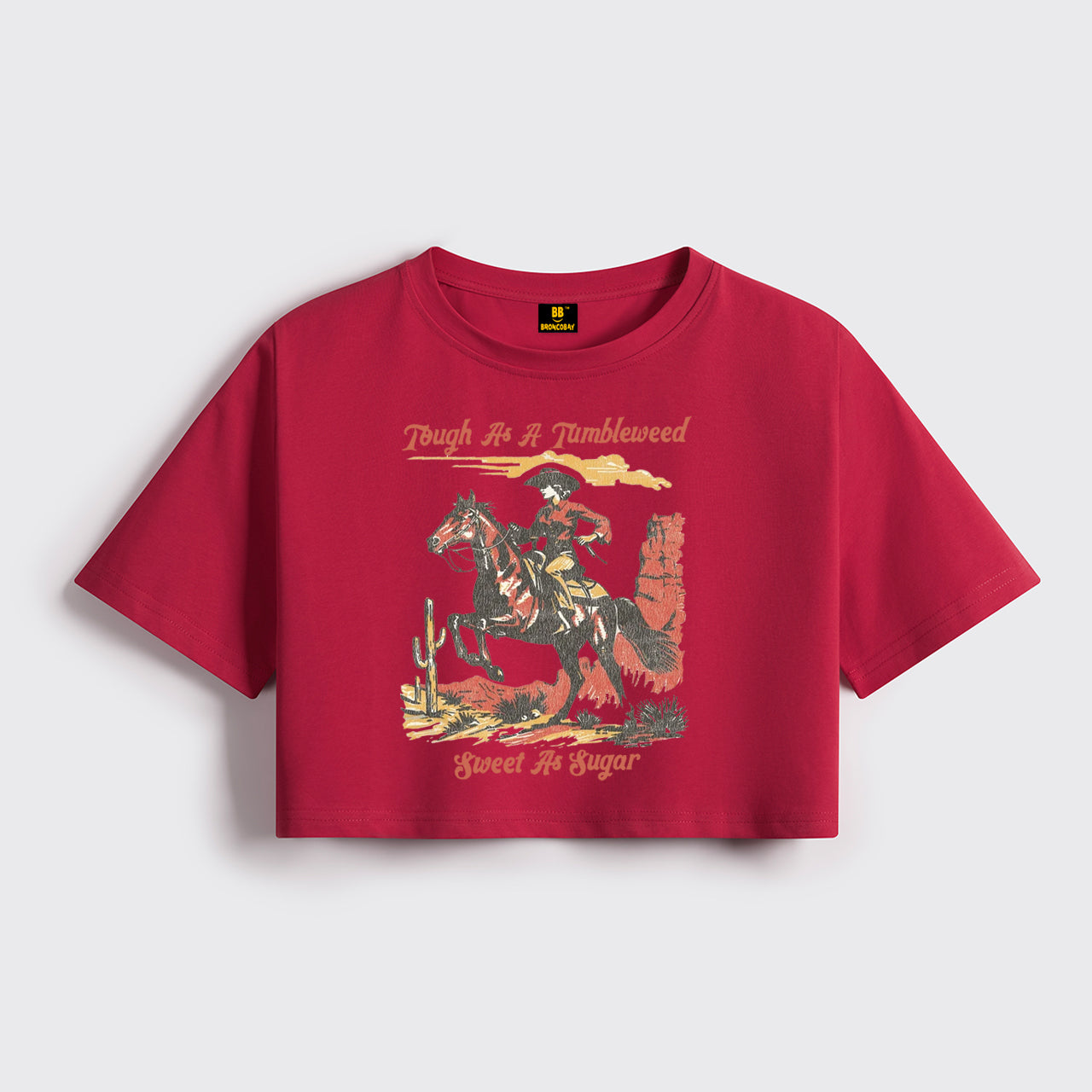 Sweet As Sugar Cowgirl Cropped Boxy Tee