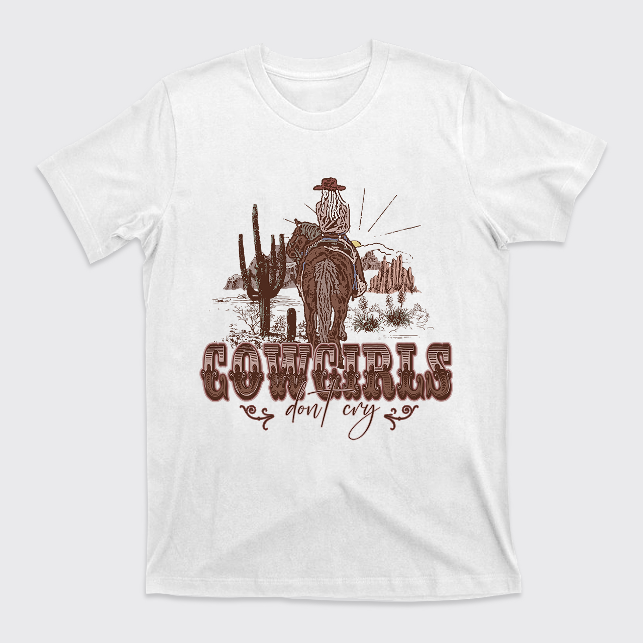 Confident and Brave Cowgirls Don't Cry  T-Shirts