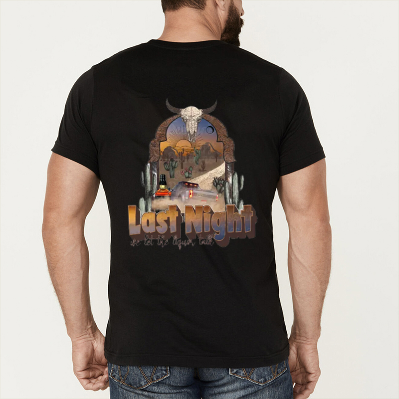 We Let the Light Talk Last Night Cowboy T-Shirts