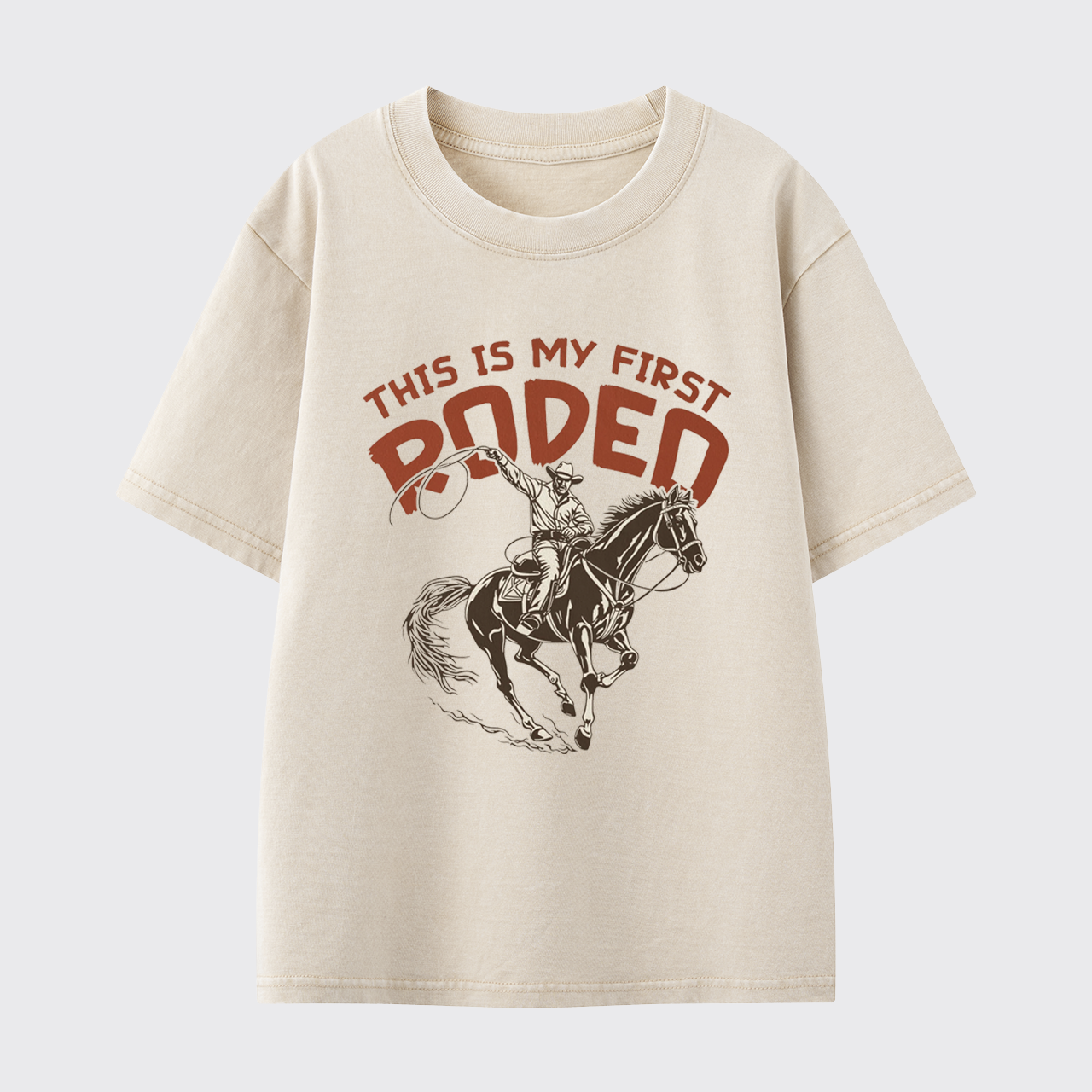This Is My First Rodeo Washed Toddler T-shirt