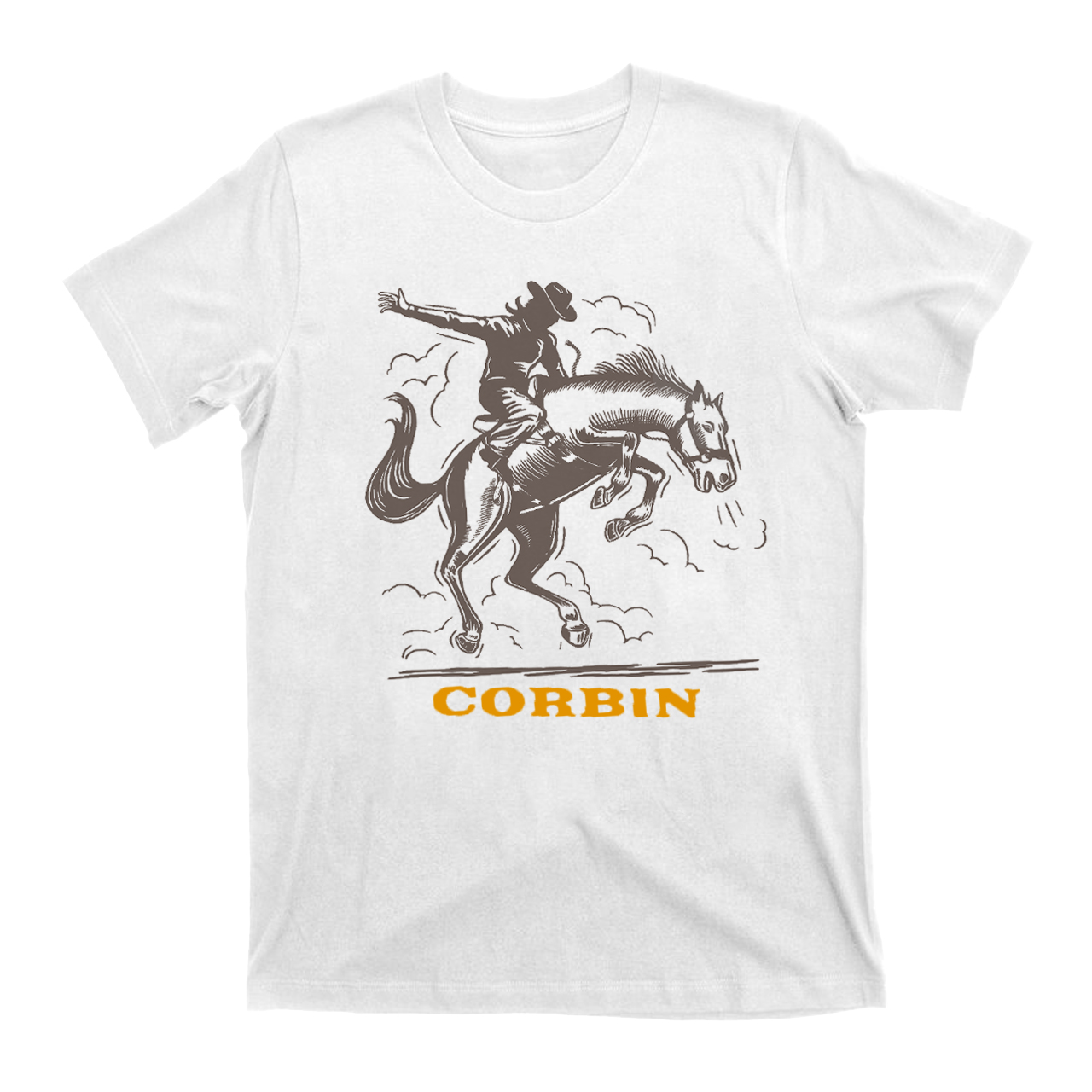 Personalized Cowboy In Arena Customized Name T-Shirt