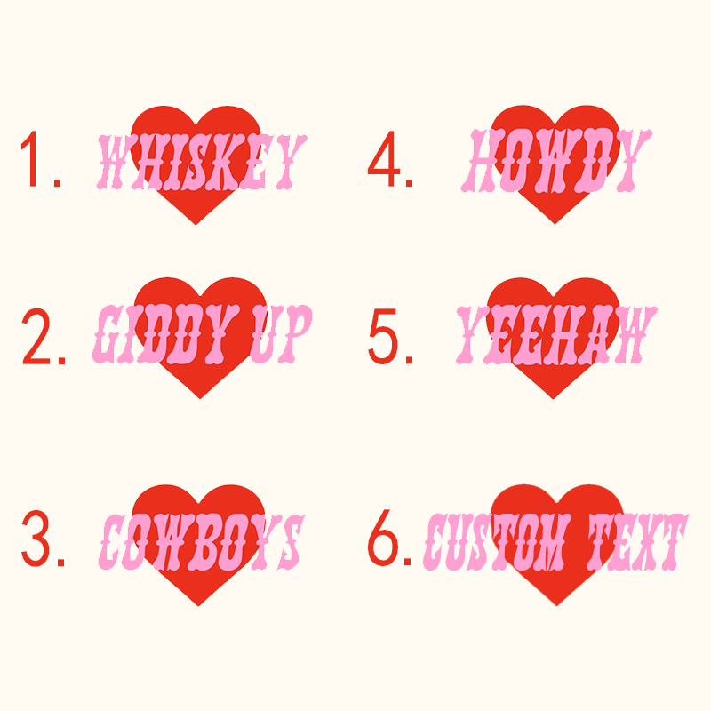 Custom Western Love Baseball Cap