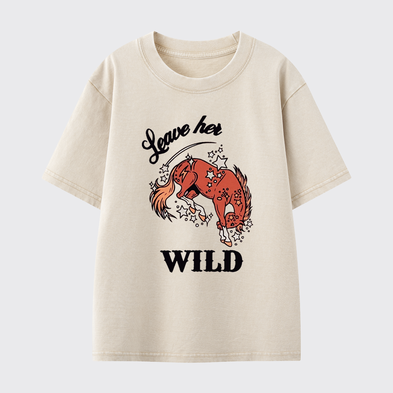Leave Her Wild Washed Toddler T-shirt