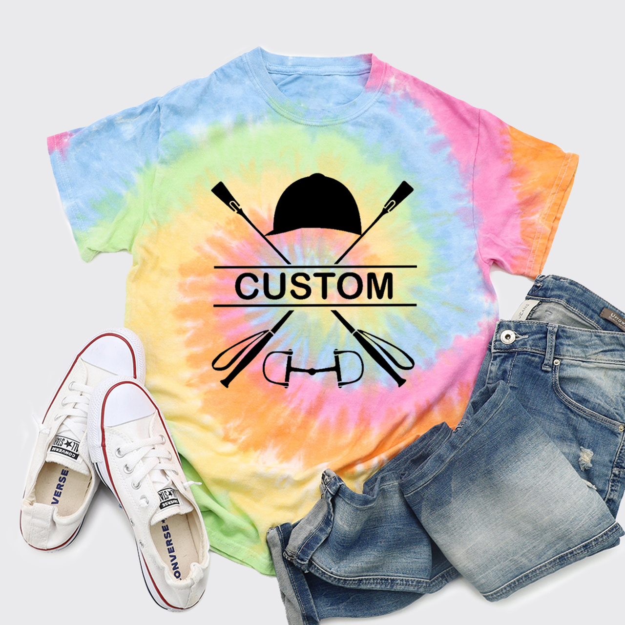 Custom Horse Tie Dye Shirts