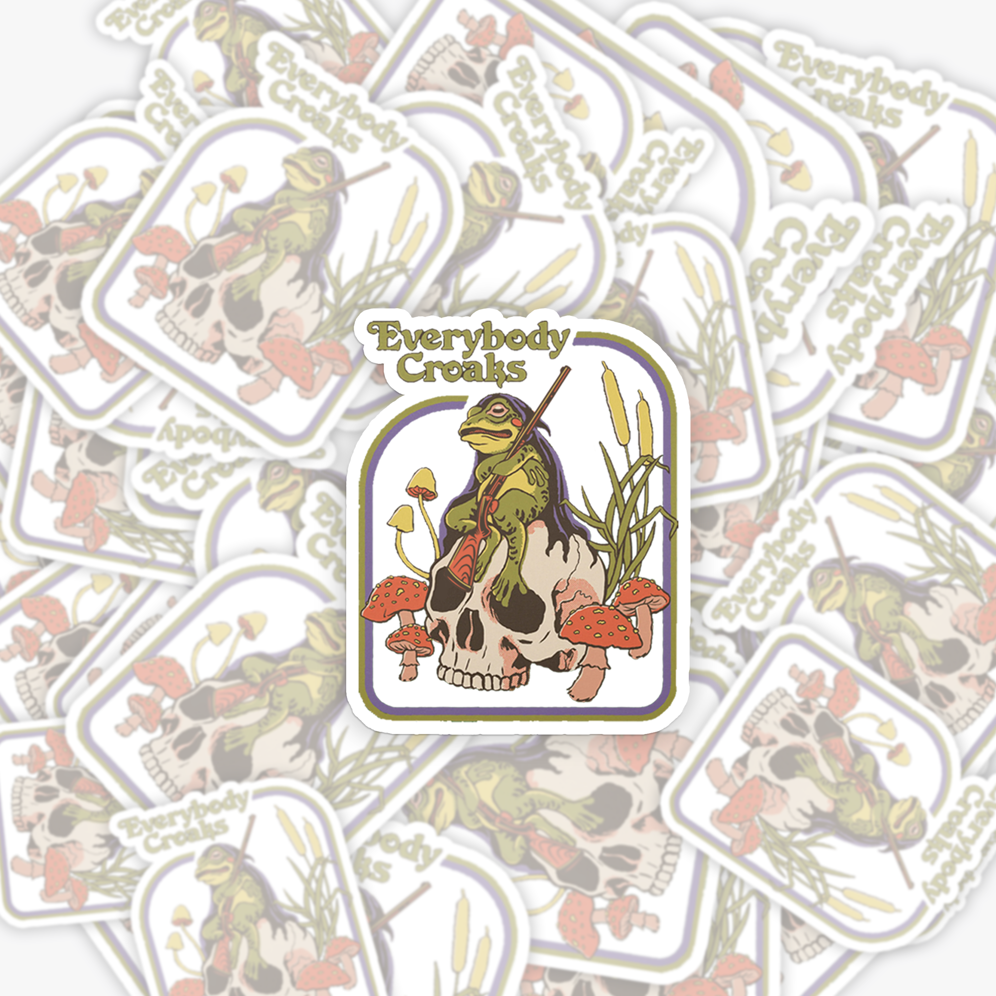 Mental Health-Everybody Croaks Sticker 