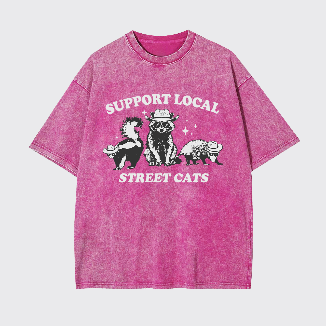 Support Your Local Street Cats Garment-dye Tees