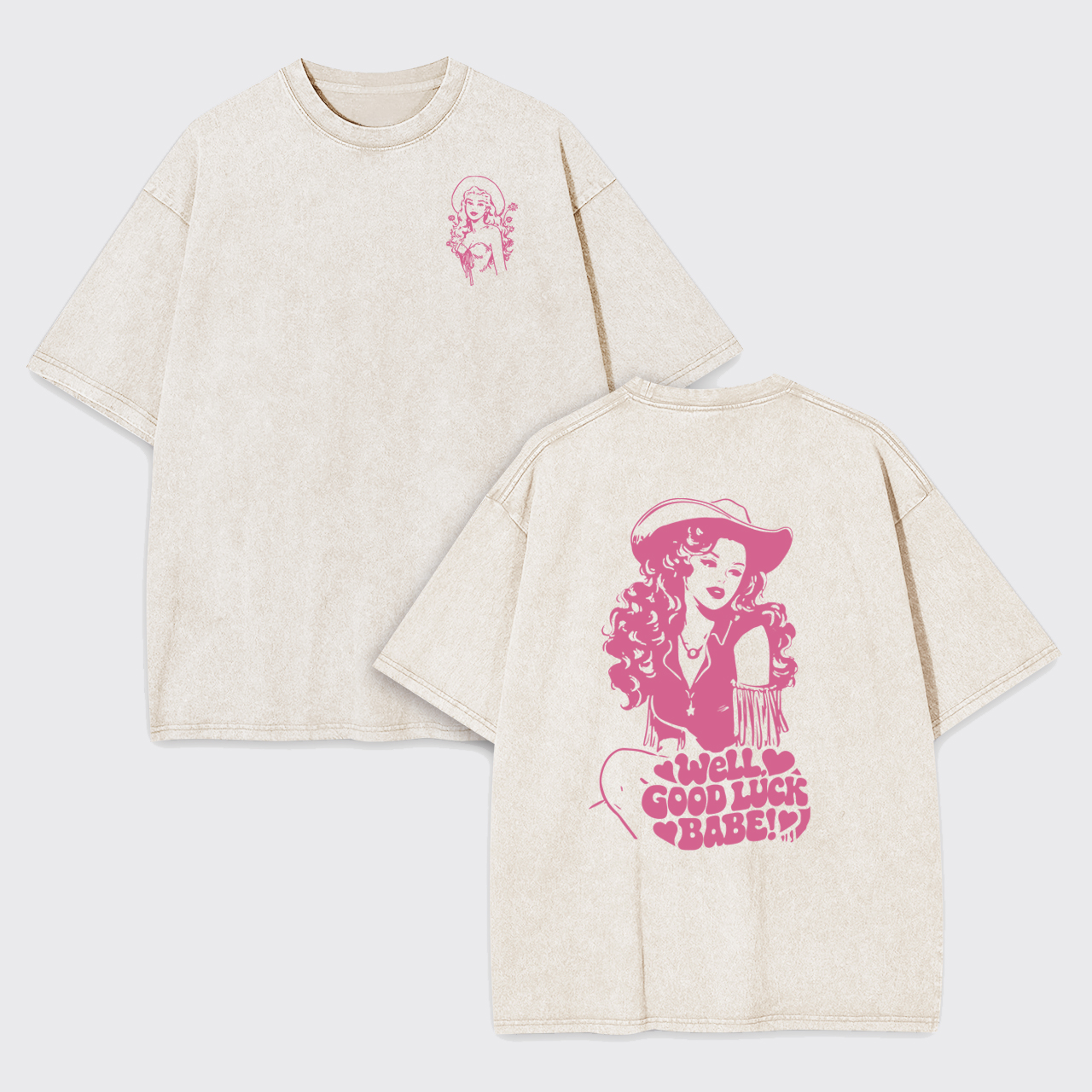 Good Luck Cowgirl Garment-dye Tees