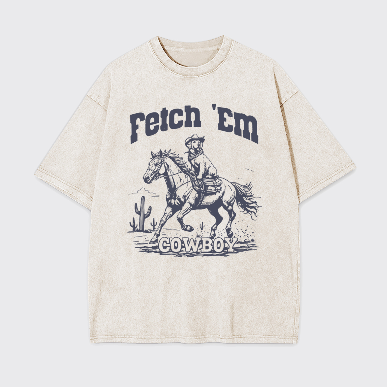 Fetch 'Em Cowboy Garment-dye Tees