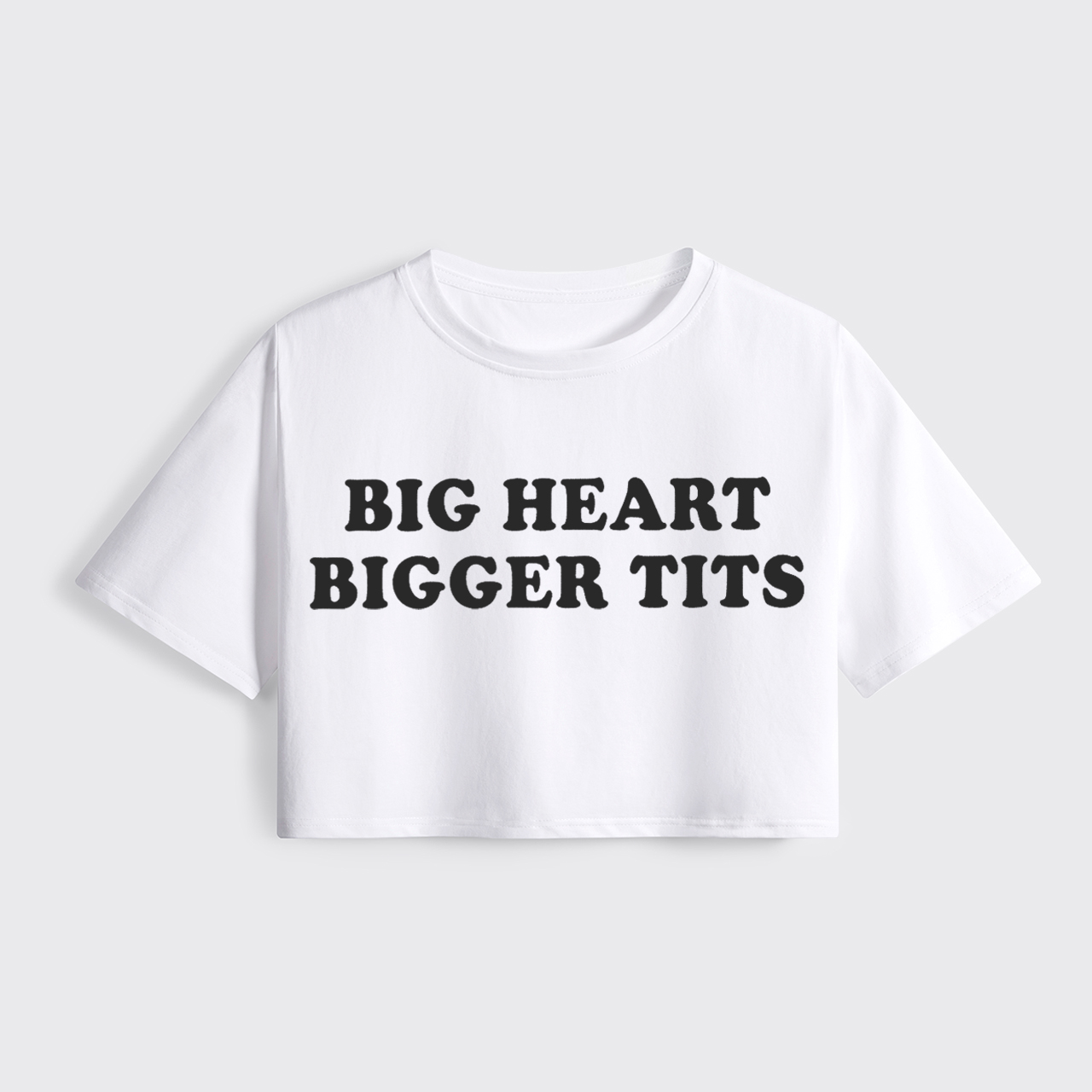 Big Heart Bigger Tits Cropped Boxy Tee