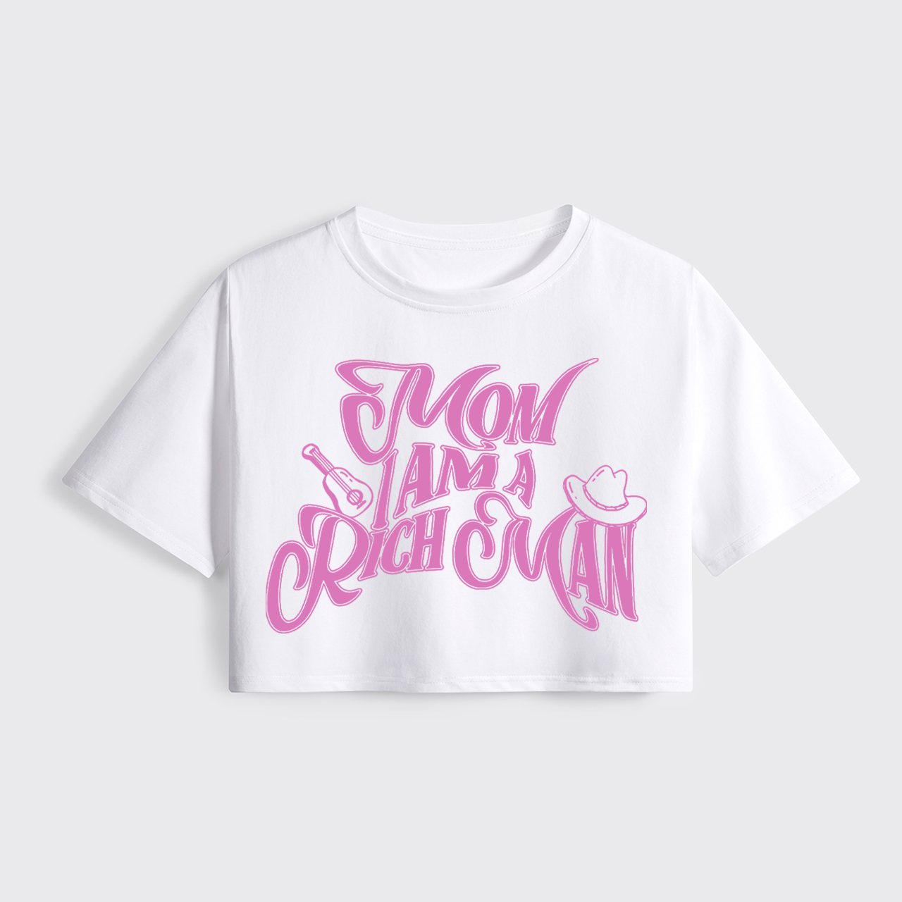  I'm A Rich Man Cropped Boxy Tee