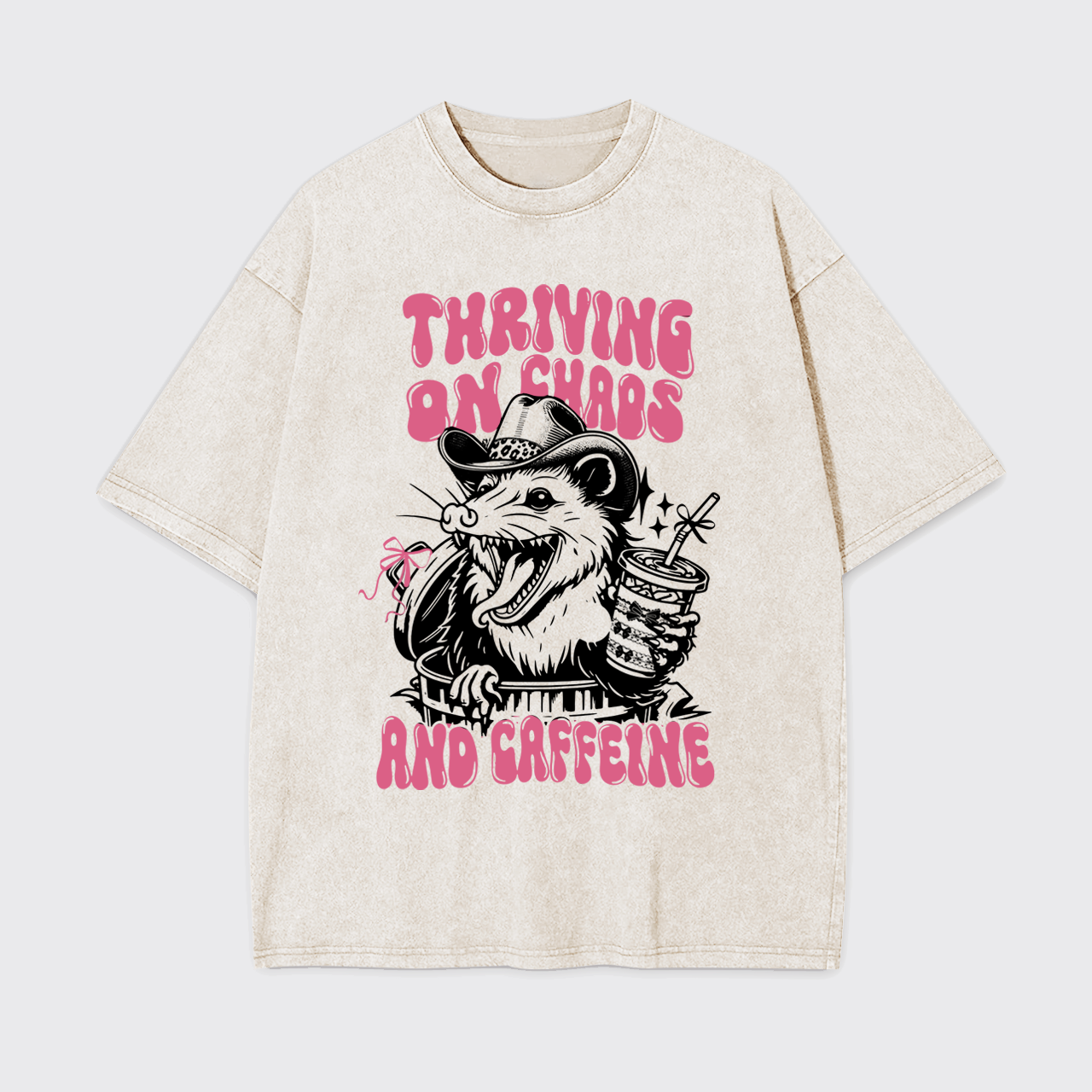 Thriving On Chaos And Caffeine Garment-dye Tees