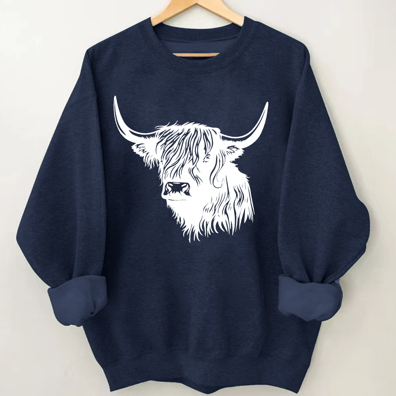Free Sacred Highland Cow Sweatshirt