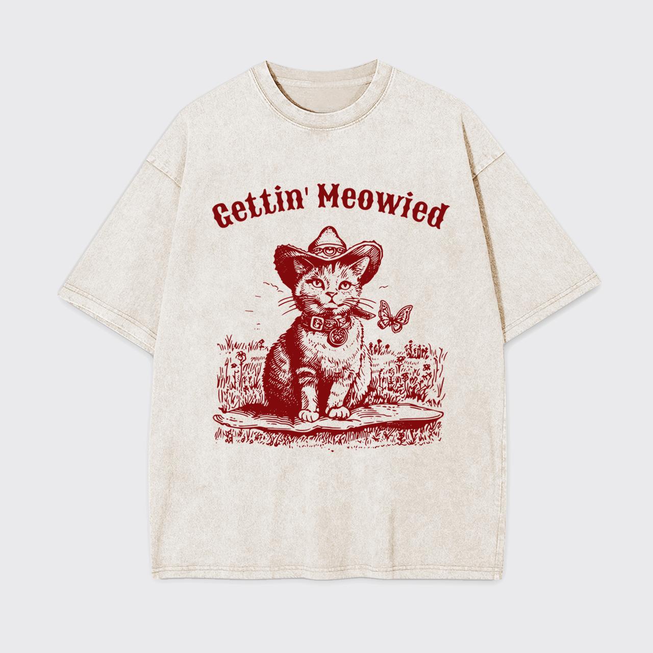 Gettin' Meowied Garment-dye Tees
