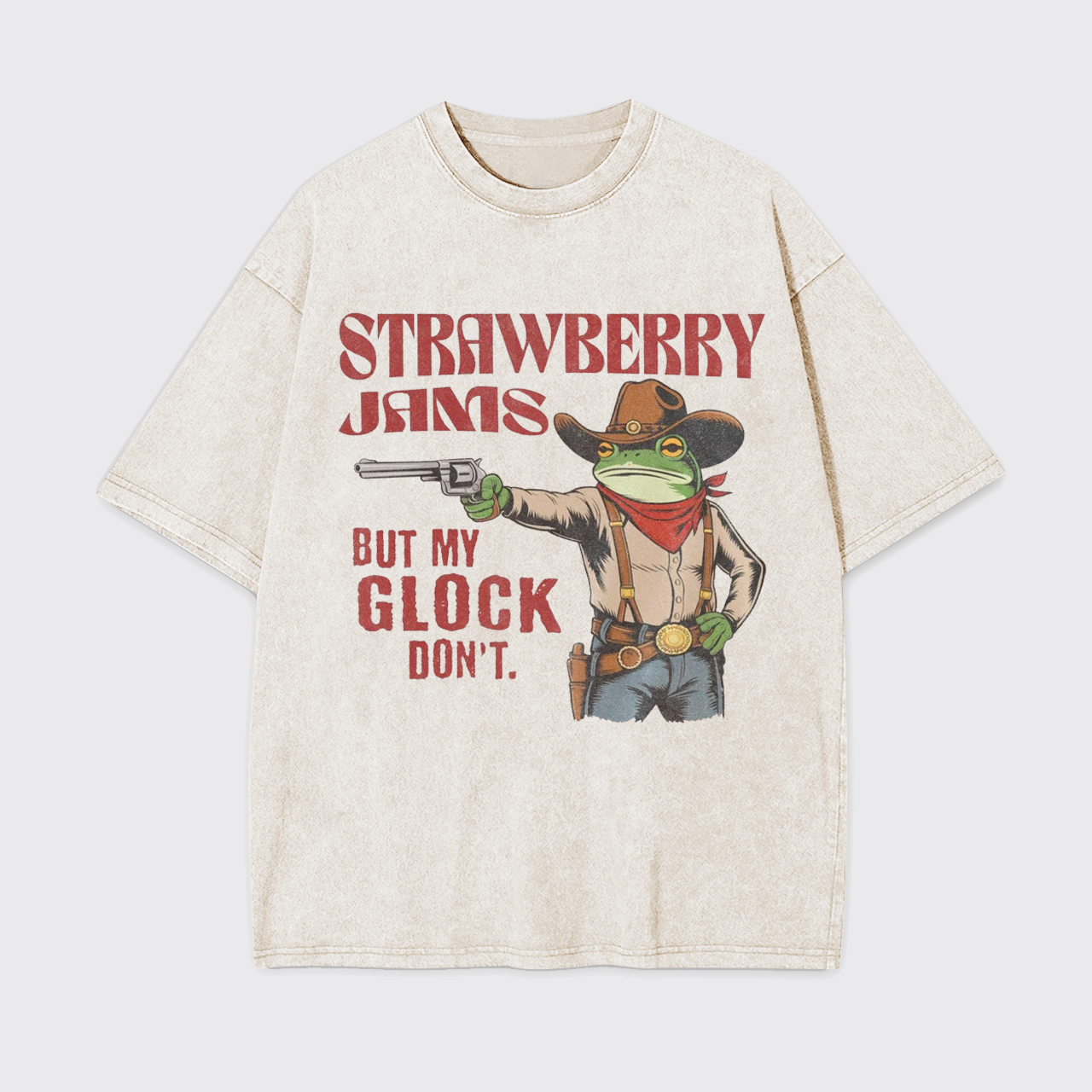 Strawberry Jams But My Glock Don't Garment-dye Tees