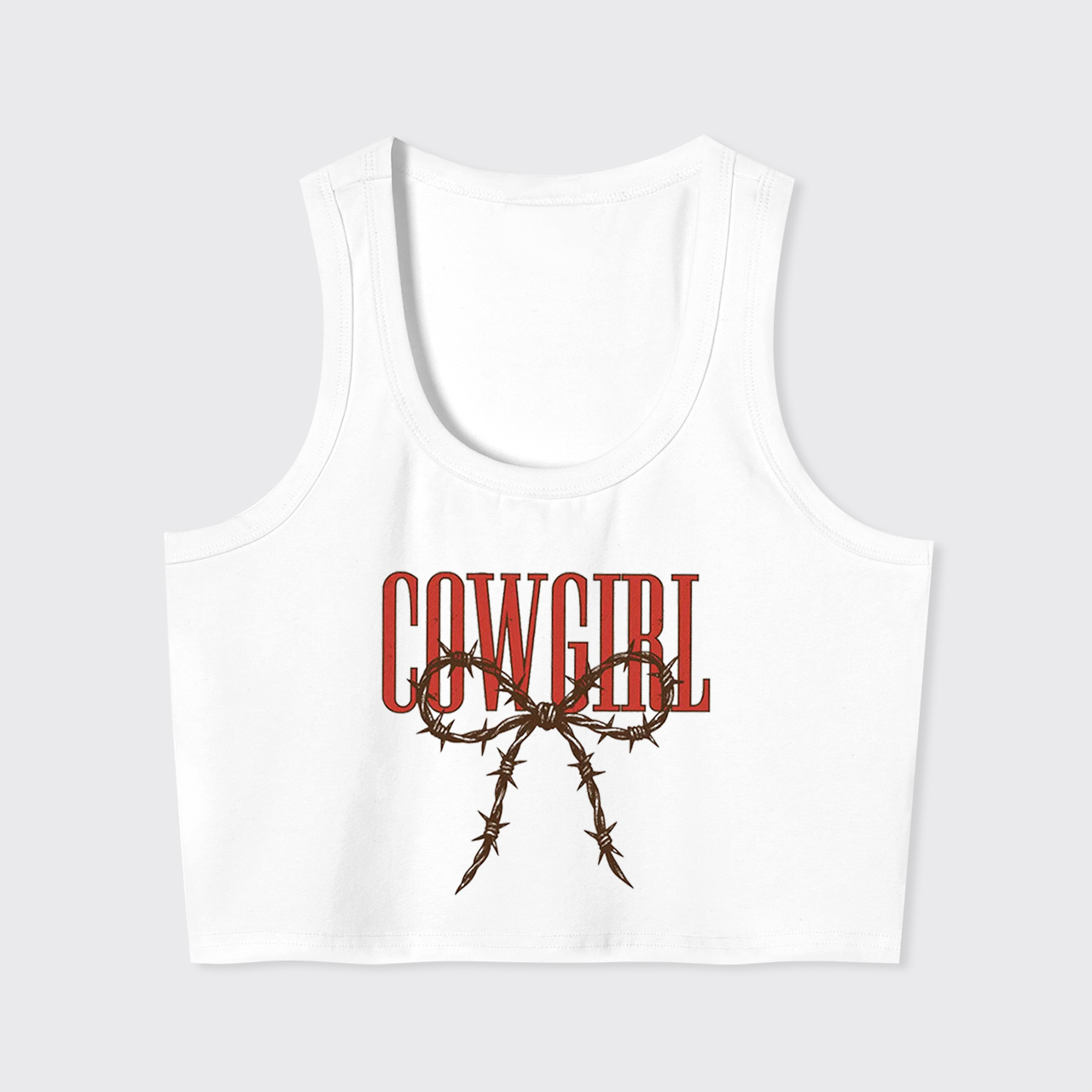 Sublimation Coquette Retro Cowgirl Tank Top